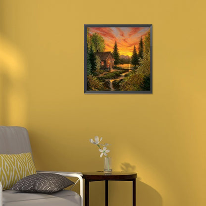 Countryside View - Full Round Drill Diamond Painting 30*30CM
