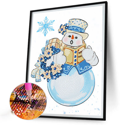 Poetry Snowman¡¤Xiaolan - Special Shaped Drill Diamond Painting30*40CM