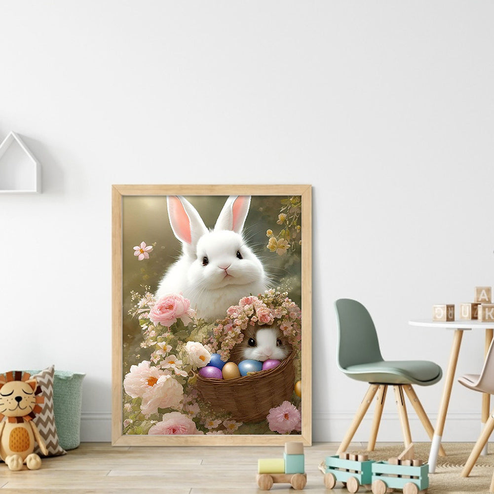 Bunny - 11CT Stamped Cross Stitch 40*55CM