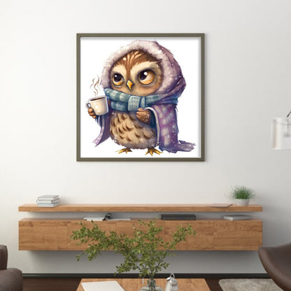 Owl - 18CT Stamped Cross Stitch 20*20CM