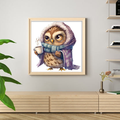Owl - 18CT Stamped Cross Stitch 20*20CM
