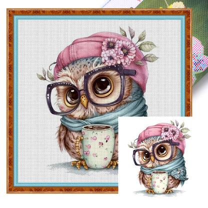 Owl - 18CT Stamped Cross Stitch 20*20CM