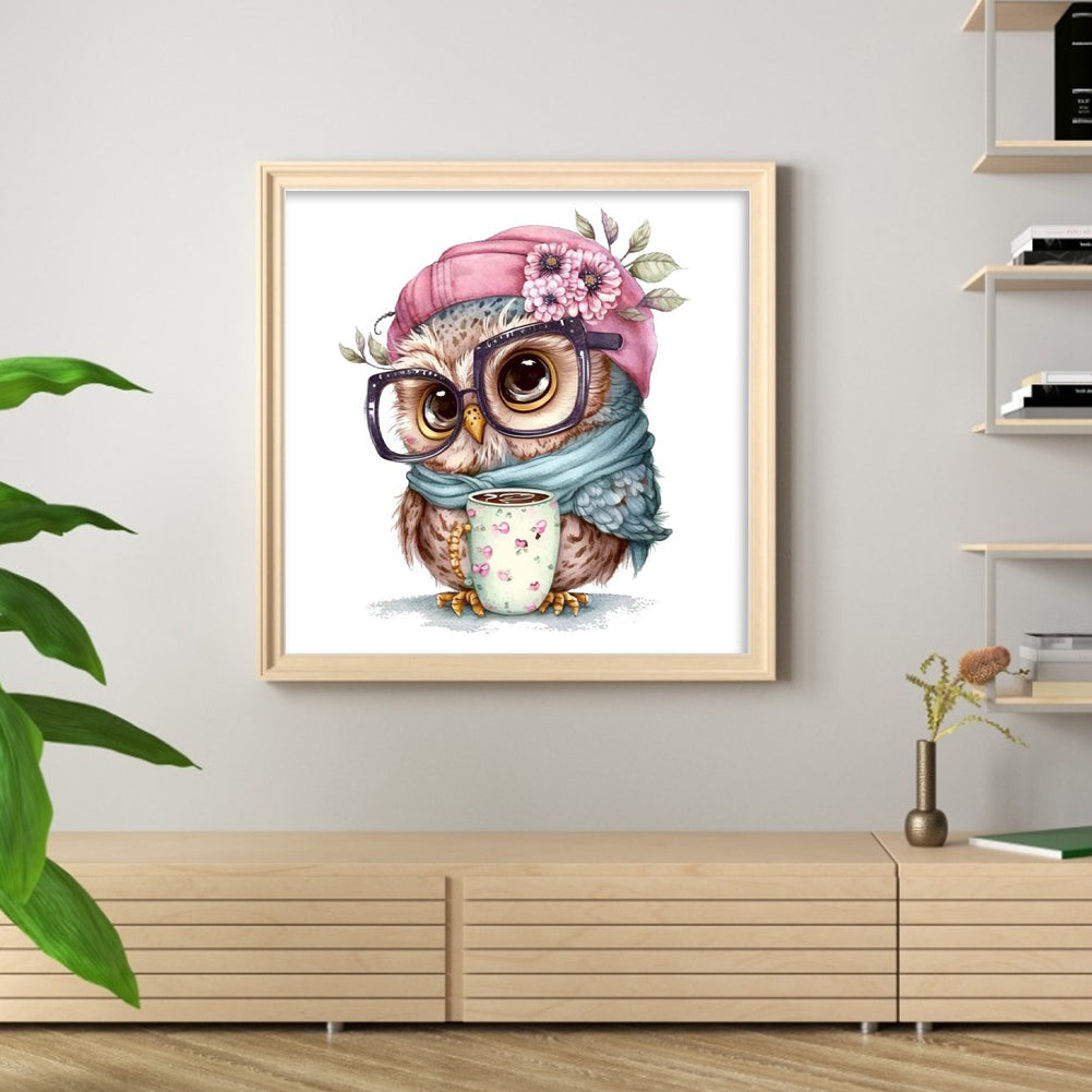 Owl - 18CT Stamped Cross Stitch 20*20CM