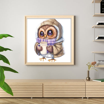 Owl - 18CT Stamped Cross Stitch 20*20CM