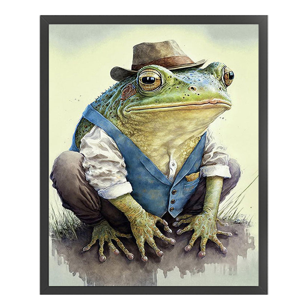 Frog - 18CT Stamped Cross Stitch 20*25CM