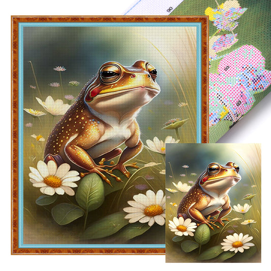 Frog - 18CT Stamped Cross Stitch 20*25CM