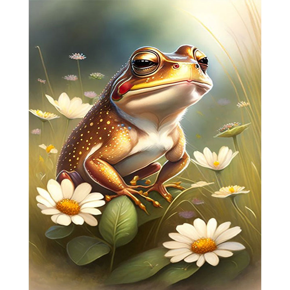 Frog - 18CT Stamped Cross Stitch 20*25CM