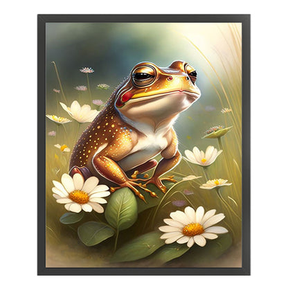 Frog - 18CT Stamped Cross Stitch 20*25CM