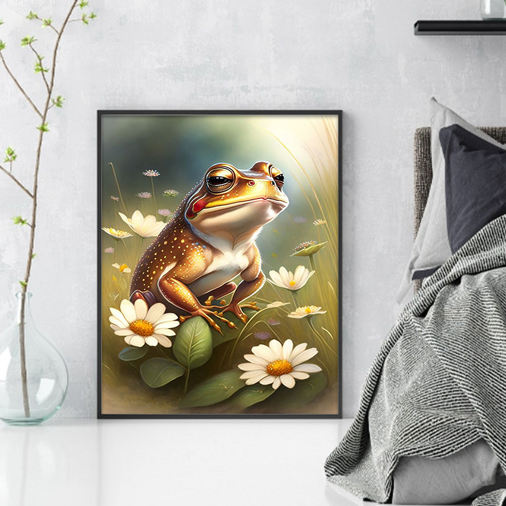 Frog - 18CT Stamped Cross Stitch 20*25CM