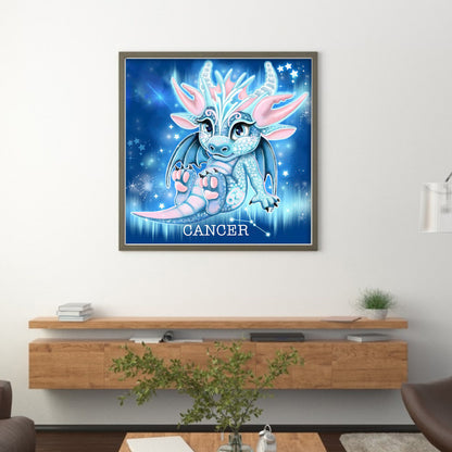 Little Flying Dragon - 18CT Stamped Cross Stitch 30*30CM