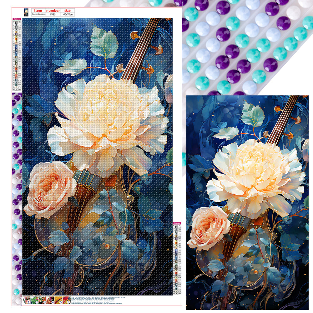 Texture Rose - Full Round Drill Diamond Painting 40*70CM