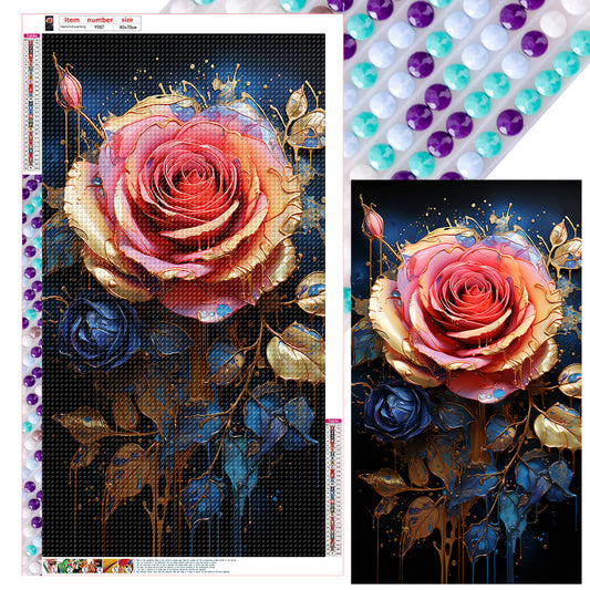 Texture Rose - Full Round Drill Diamond Painting 40*70CM