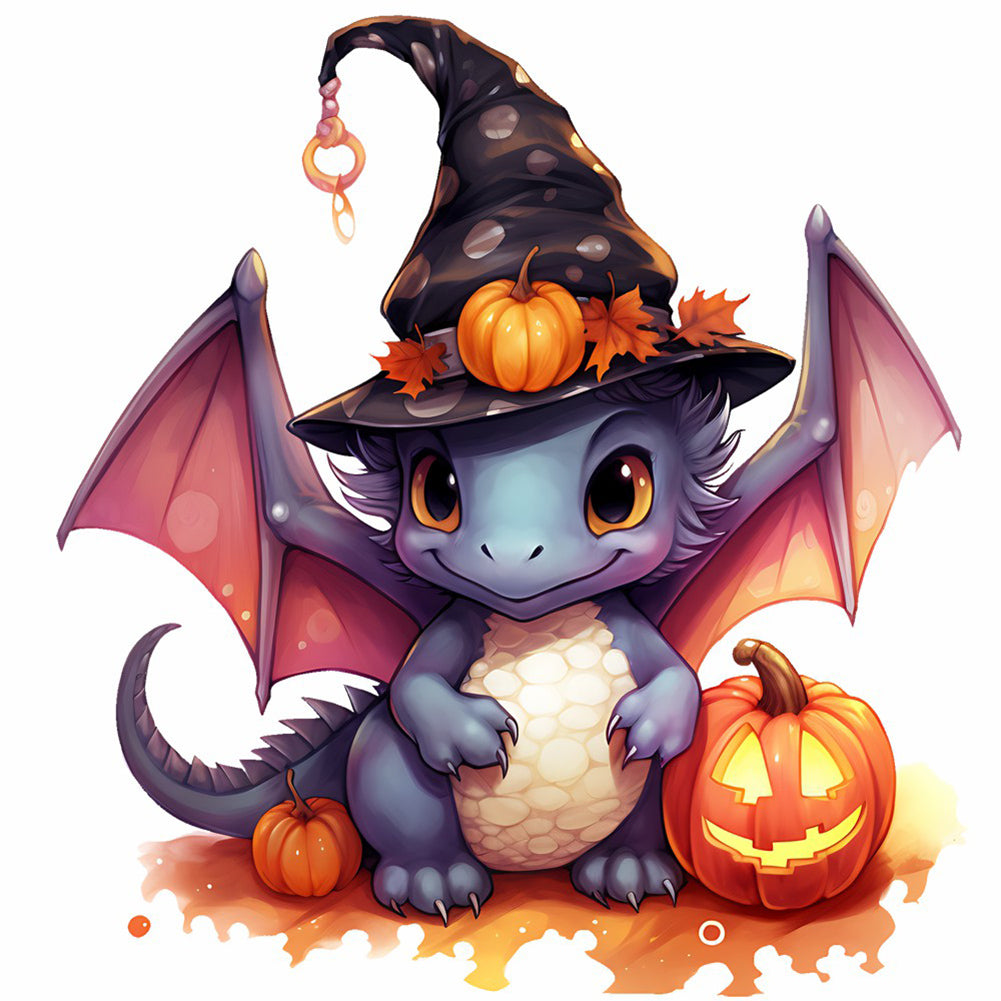 Halloween Pterosaur - Full Round Drill Diamond Painting 40*40CM