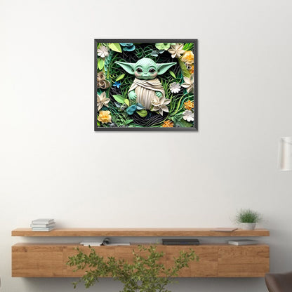 Yoda - Full Round Drill Diamond Painting 40*35CM