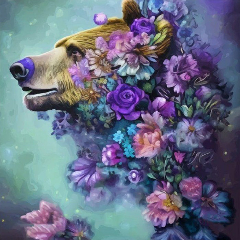 Bear - Full Round Drill Diamond Painting 40*40CM