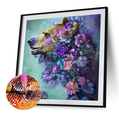 Bear - Full Round Drill Diamond Painting 40*40CM