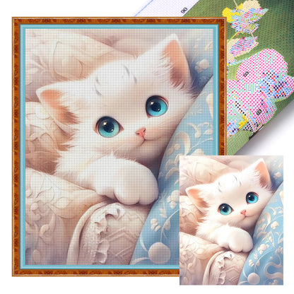 Cat - 11CT Stamped Cross Stitch 40*50CM