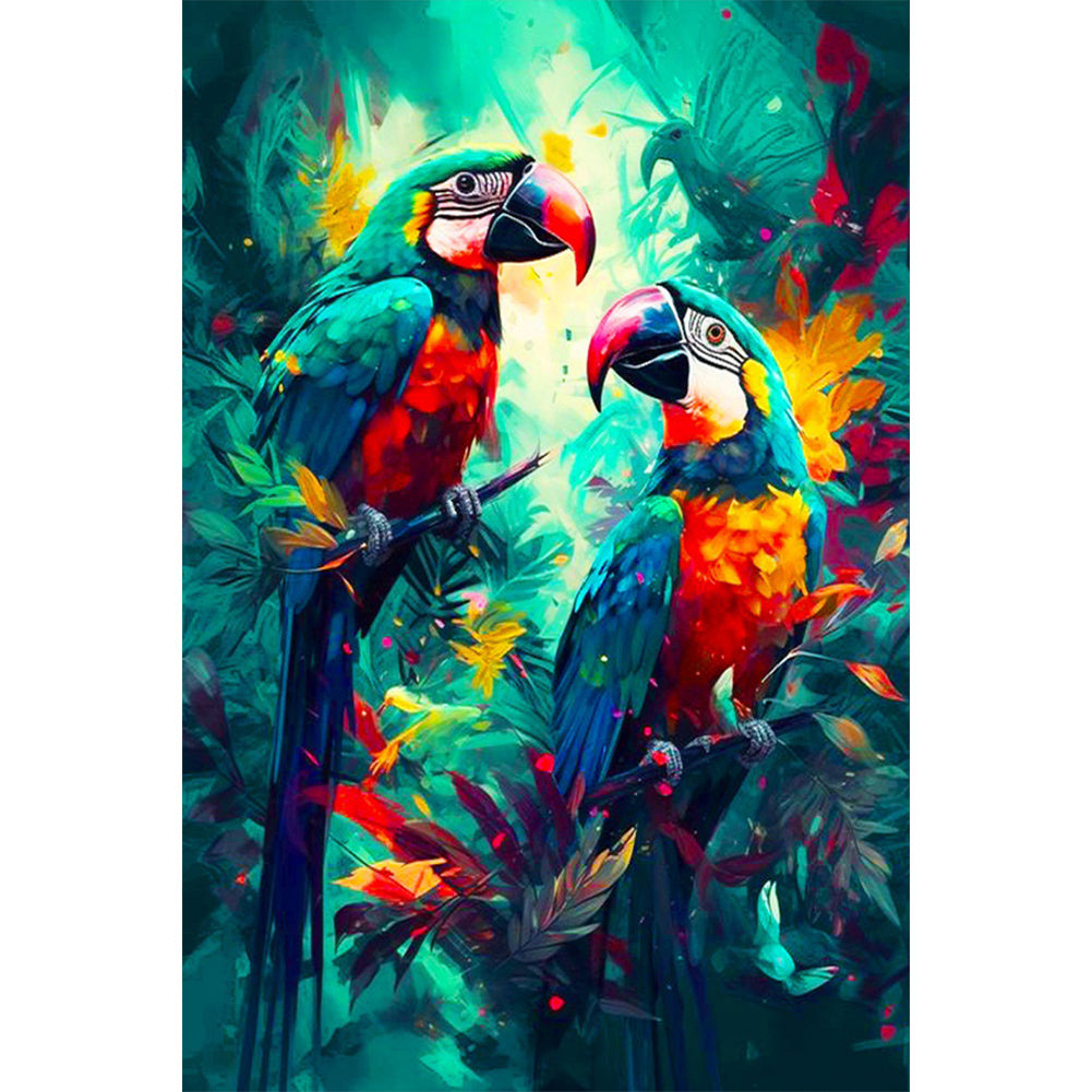 Macaw - Full Round Drill Diamond Painting 40*60CM