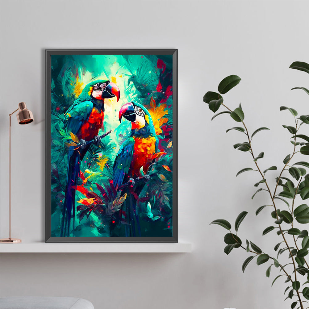 Macaw - Full Round Drill Diamond Painting 40*60CM