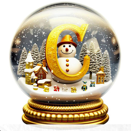 Christmas Alphabet Crystal Ball C - Full Round Drill Diamond Painting 40*40CM