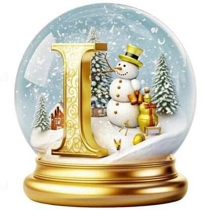 Christmas Alphabet Crystal Ball I - Full Round Drill Diamond Painting 40*40CM