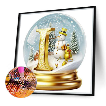 Christmas Alphabet Crystal Ball I - Full Round Drill Diamond Painting 40*40CM