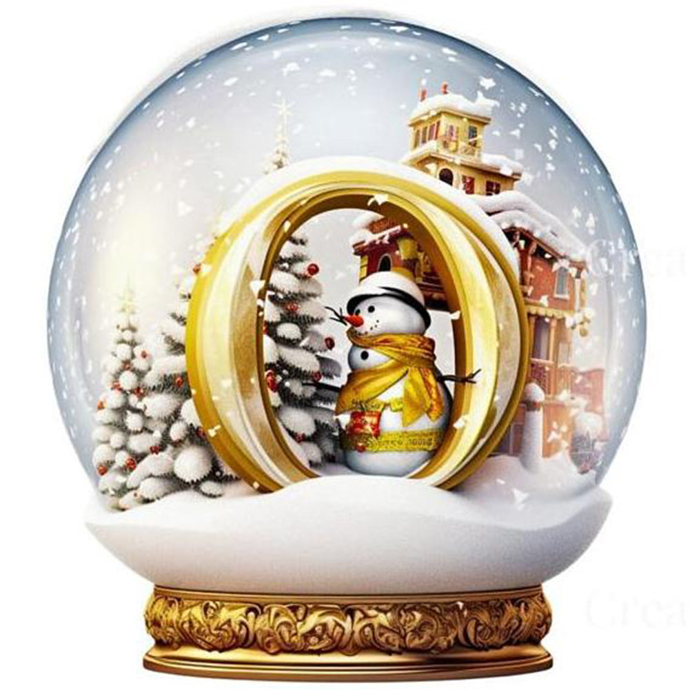 Christmas Alphabet Crystal Ball O - Full Round Drill Diamond Painting 40*40CM