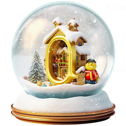 Christmas Alphabet Crystal Ball Q - Full Round Drill Diamond Painting 40*40CM