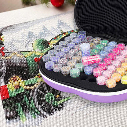 Large Capacity Diamond Painting Storage Containers 70 Slots Diamond Storage Case