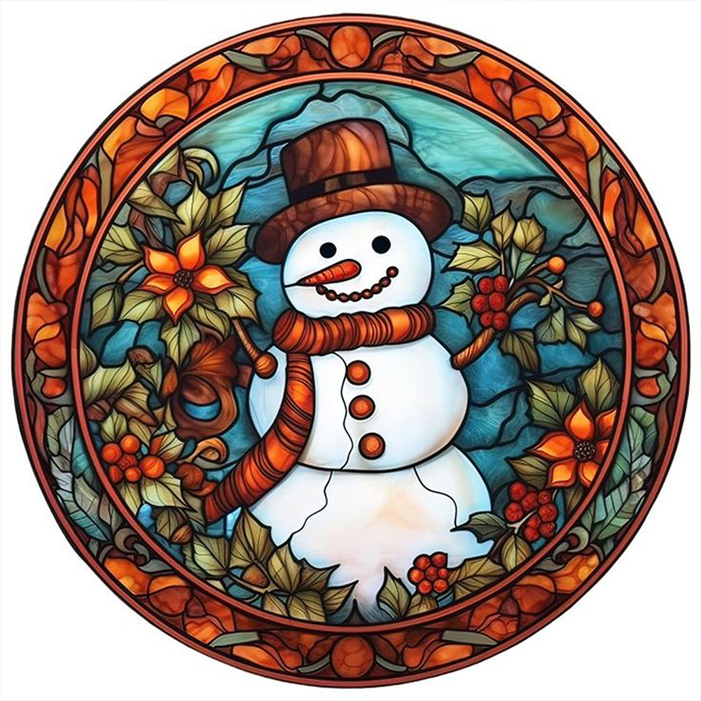 Christmas Snowman - Full Square Drill Diamond Painting 40*40CM