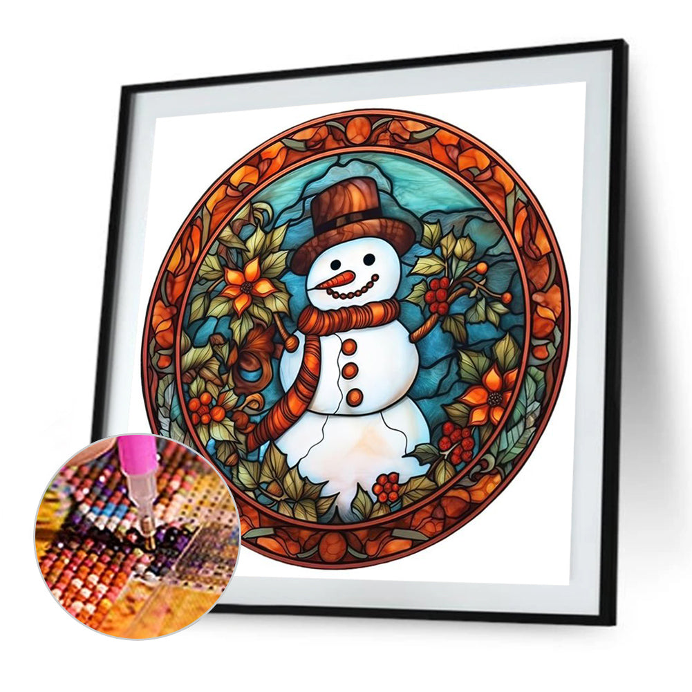 Christmas Snowman - Full Square Drill Diamond Painting 40*40CM