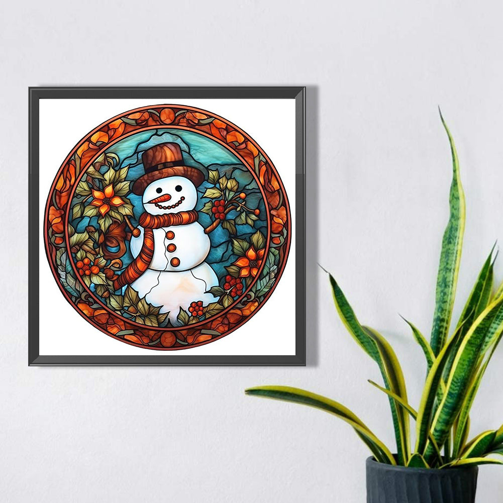 Christmas Snowman - Full Square Drill Diamond Painting 40*40CM