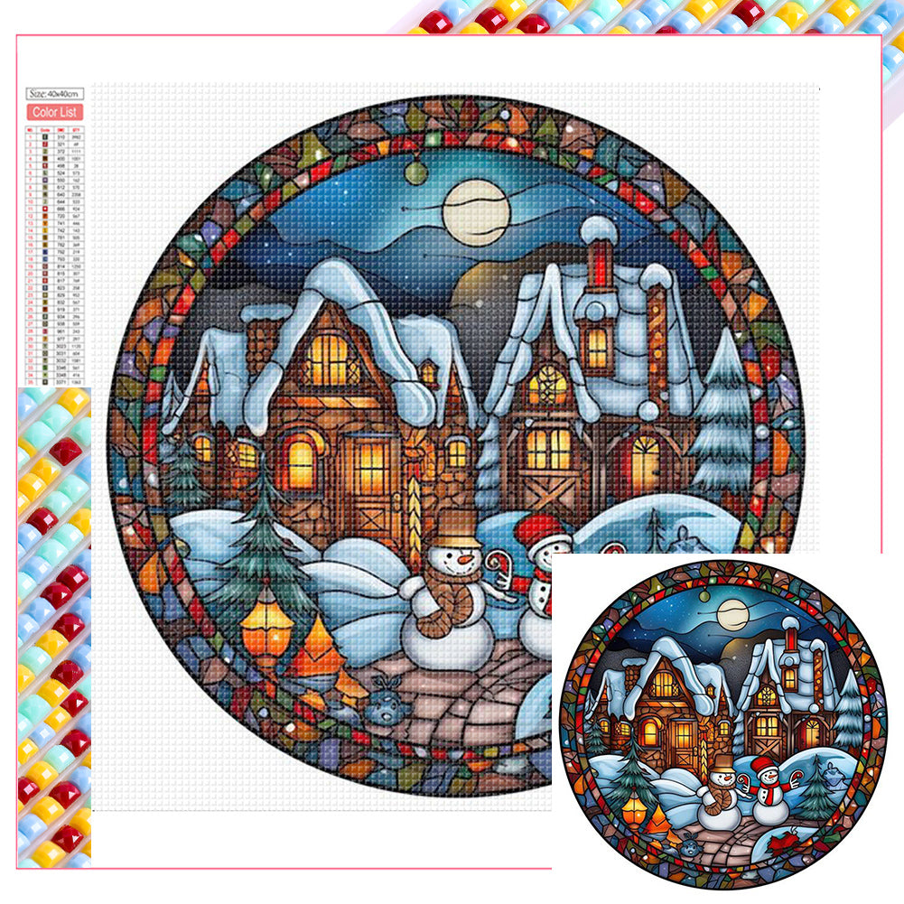 Christmas Snowman - Full Square Drill Diamond Painting 40*40CM