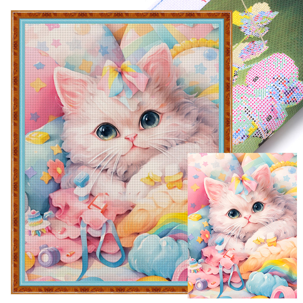 Colorful Cats - 11CT Stamped Cross Stitch 50*65CM