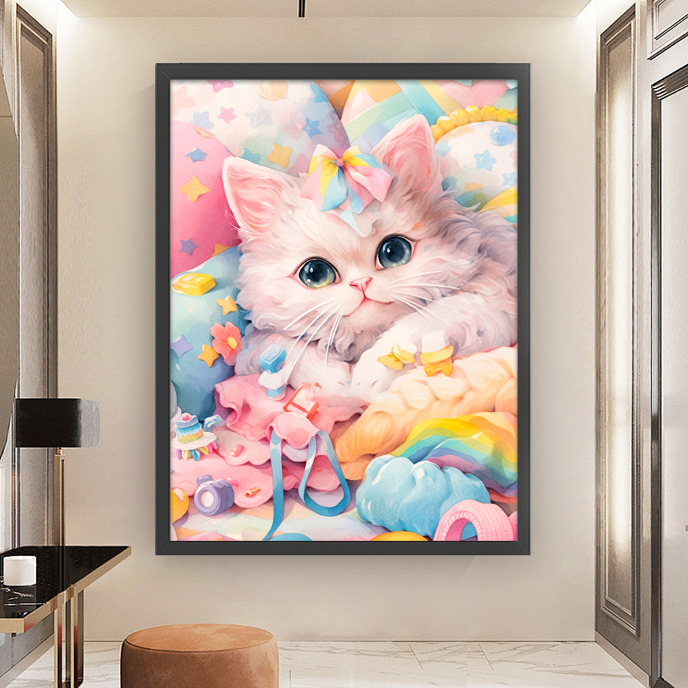 Colorful Cats - 11CT Stamped Cross Stitch 50*65CM