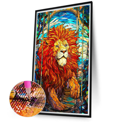 Marching Lion - Full Round Drill Diamond Painting 40*70CM