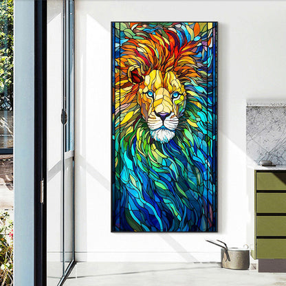 Melancholy Lion - Full Round Drill Diamond Painting 40*70CM