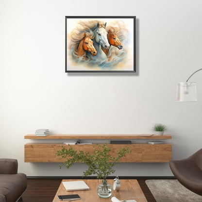 Galloping Horse - Full Round Drill Diamond Painting 50*40CM