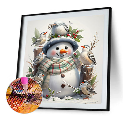 Snowman - Full Round Drill Diamond Painting 40*40CM