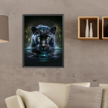 Water Leopard - Full Round Drill Diamond Painting 30*40CM