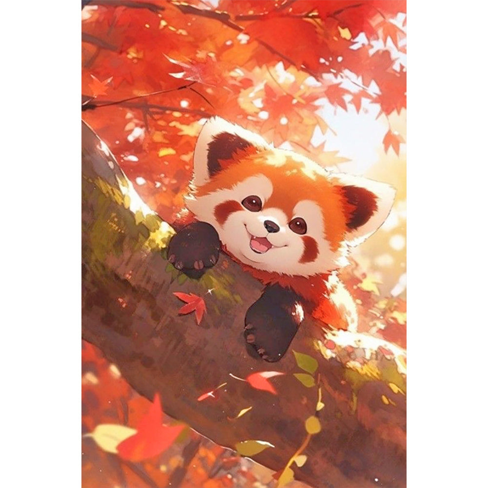 Red Panda - Full Round Drill Diamond Painting 40*60CM