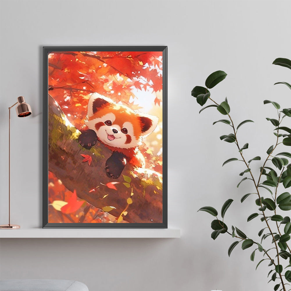 Red Panda - Full Round Drill Diamond Painting 40*60CM