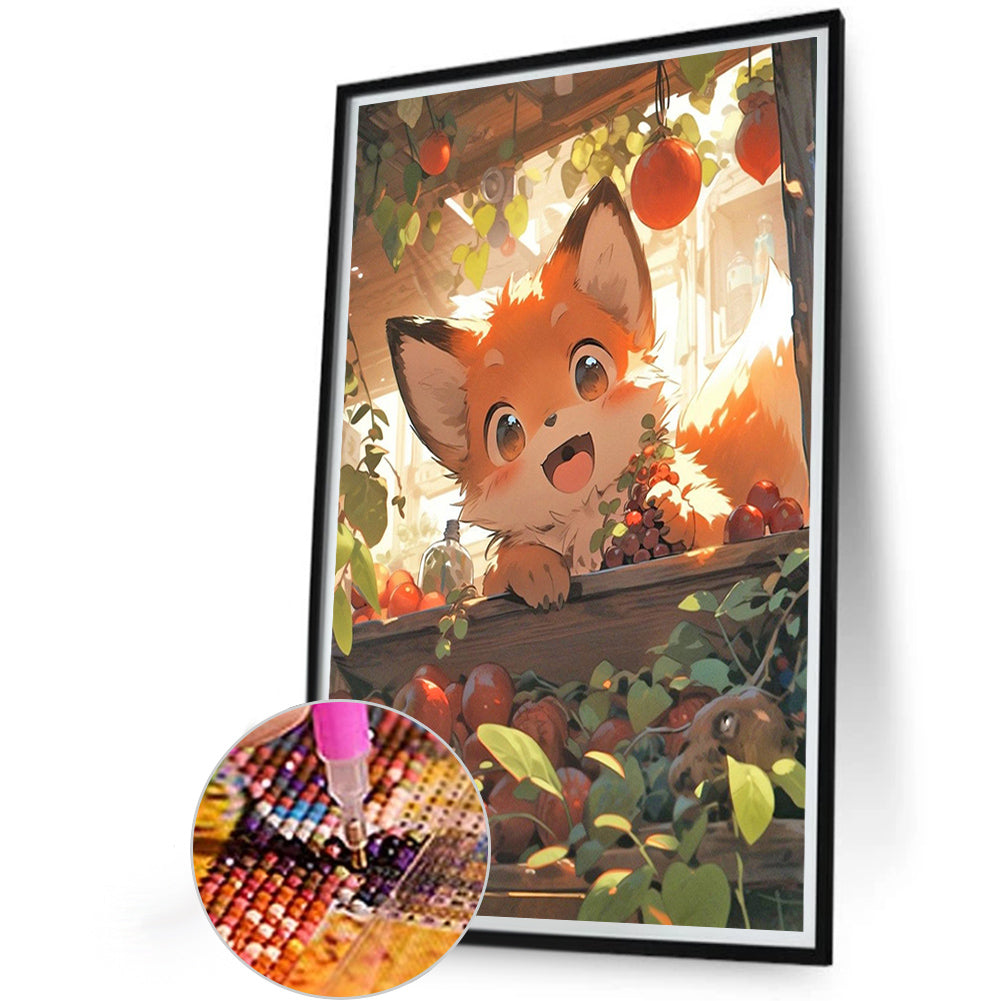 Little Fox - Full Round Drill Diamond Painting 40*60CM