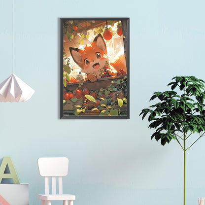 Little Fox - Full Round Drill Diamond Painting 40*60CM