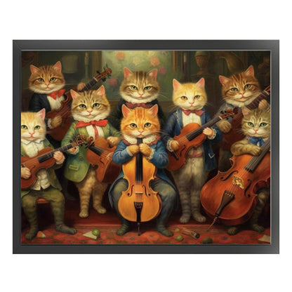 Cat Music Group - 11CT Stamped Cross Stitch 50*40CM