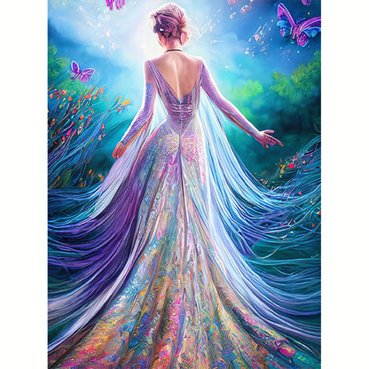 Butterfly Princess - 11CT Stamped Cross Stitch 50*65CM