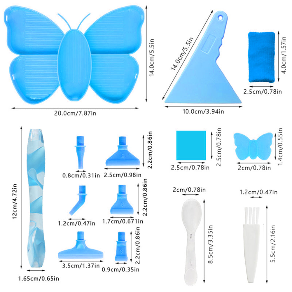 Diamond Painting Pen Metal Tips Kit with Tray and Pen Diamond Painting Tray Kit