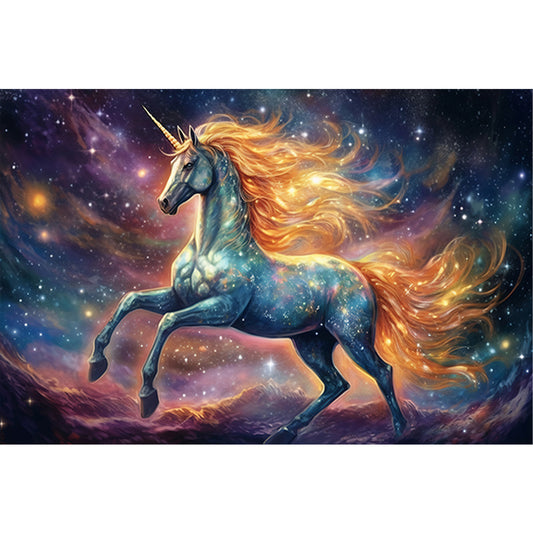 Dream Garden Unicorn - Full Round Drill Diamond Painting 60*40CM