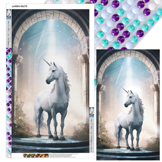 Fantasy Unicorn - Full Round Drill Diamond Painting 40*70CM