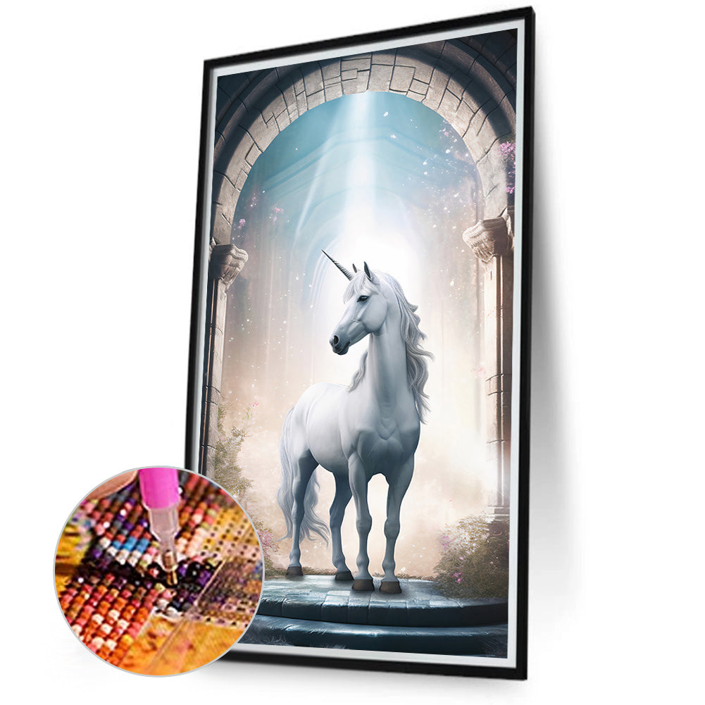 Fantasy Unicorn - Full Round Drill Diamond Painting 40*70CM